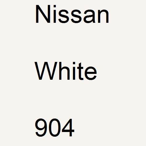 Nissan, White, 904.