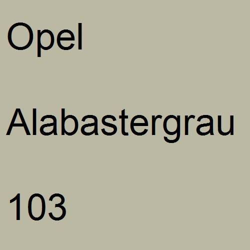 Opel, Alabastergrau, 103.