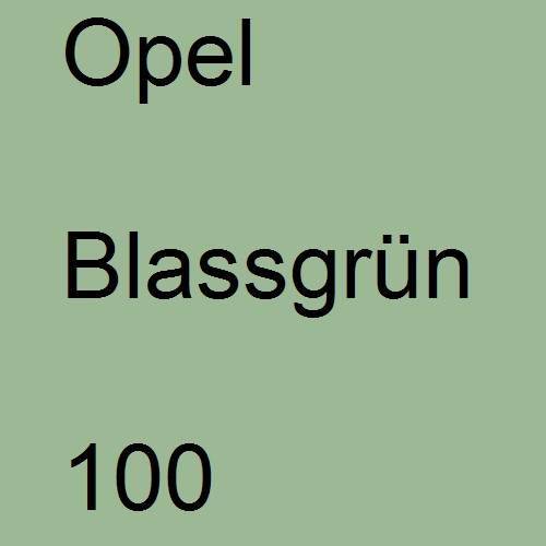 Opel, Blassgrün, 100.