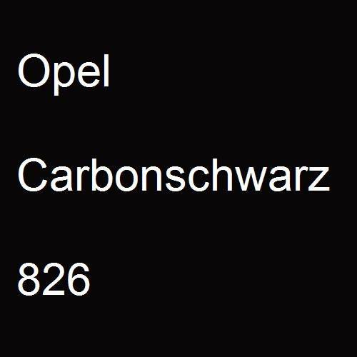 Opel, Carbonschwarz, 826.