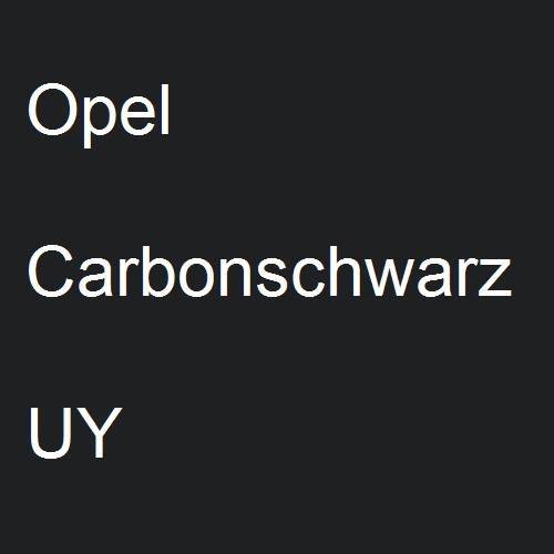 Opel, Carbonschwarz, UY.