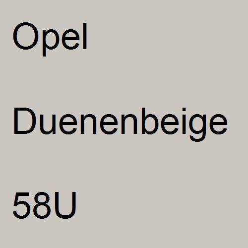 Opel, Duenenbeige, 58U.