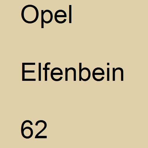 Opel, Elfenbein, 062.