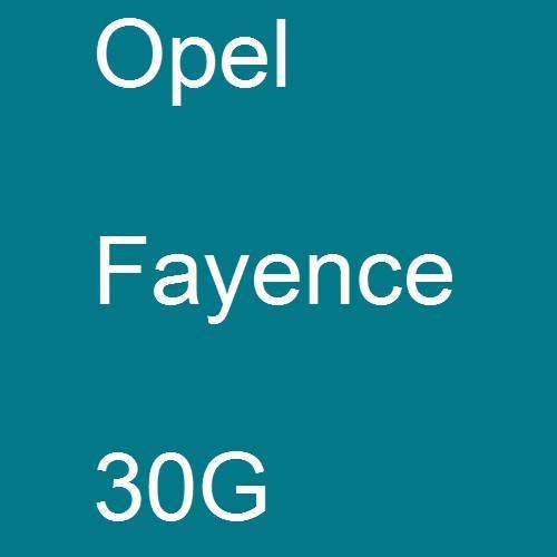 Opel, Fayence, 30G.