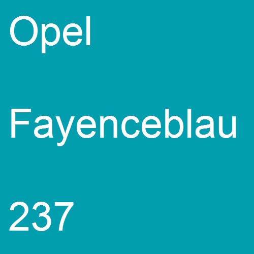 Opel, Fayenceblau, 237.