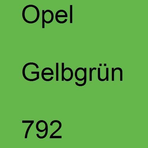 Opel, Gelbgrün, 792.