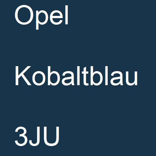 Opel, Kobaltblau, 3JU.