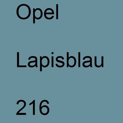 Opel, Lapisblau, 216.