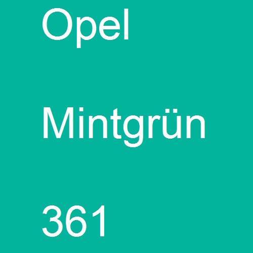 Opel, Mintgrün, 361.