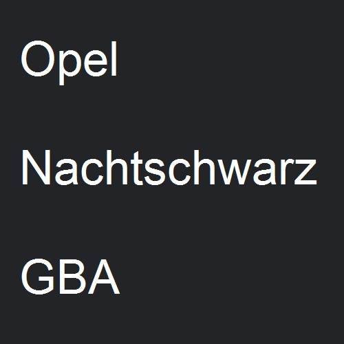 Opel, Nachtschwarz, GBA.