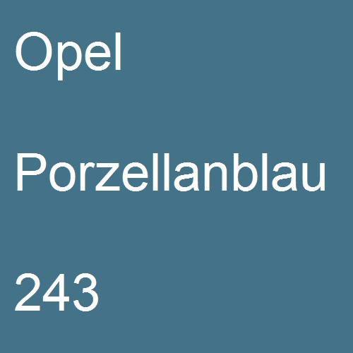 Opel, Porzellanblau, 243.