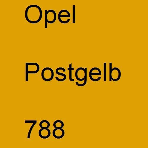 Opel, Postgelb, 788.