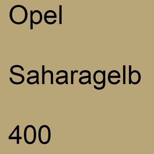 Opel, Saharagelb, 400.