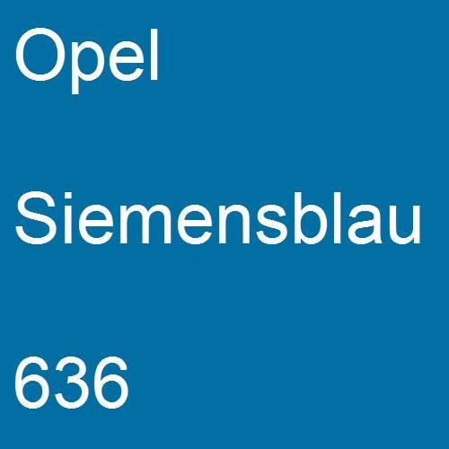 Opel, Siemensblau, 636.