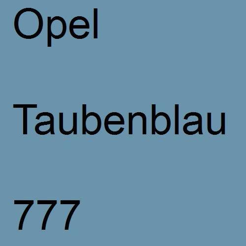 Opel, Taubenblau, 777.