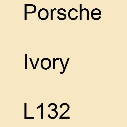 Porsche, Ivory, L132.