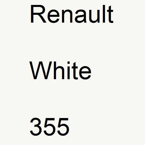 Renault, White, 355.