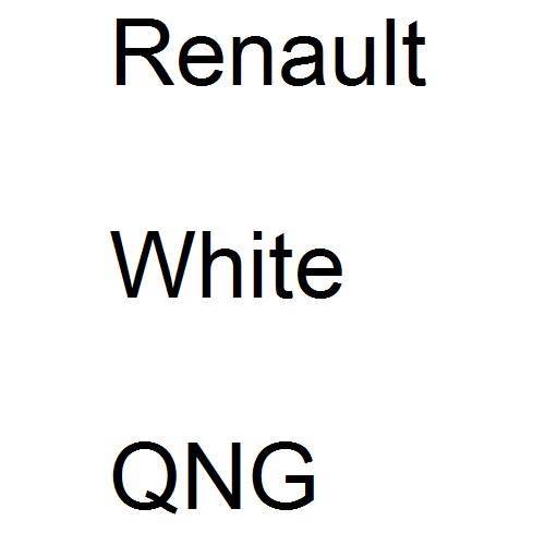 Renault, White, QNG.