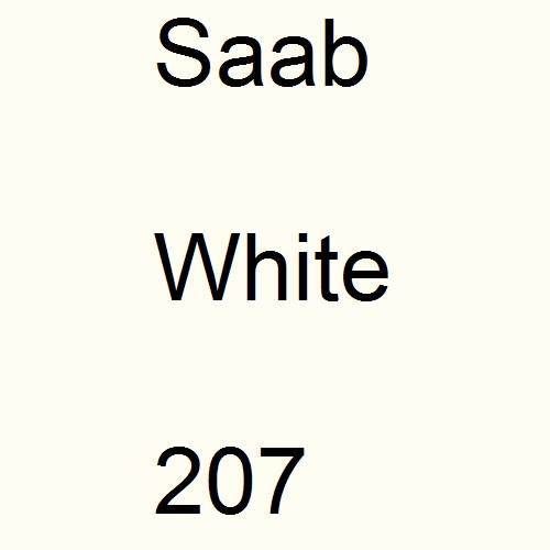 Saab, White, 207.