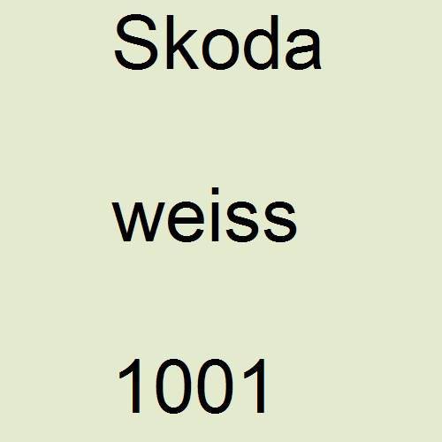 Skoda, weiss, 1001.