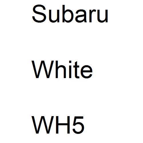 Subaru, White, WH5.