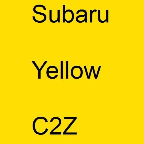 Subaru, Yellow, C2Z.