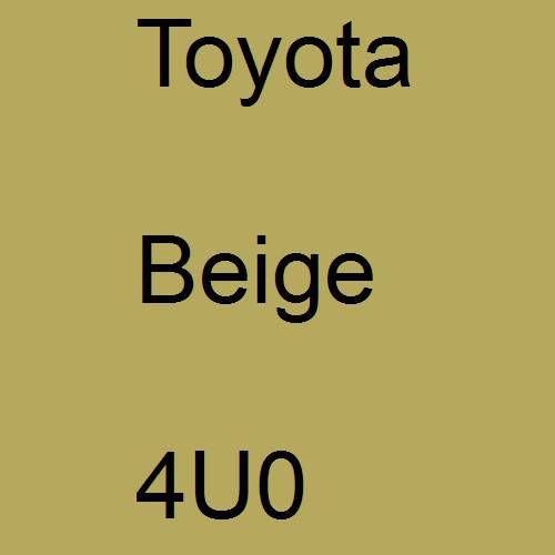 Toyota, Beige, 4U0.