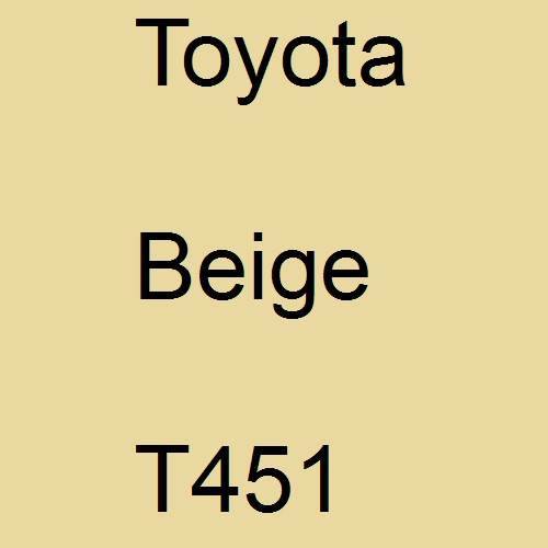 Toyota, Beige, T451.