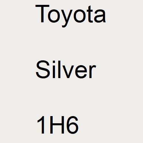 Toyota, Silver, 1H6.