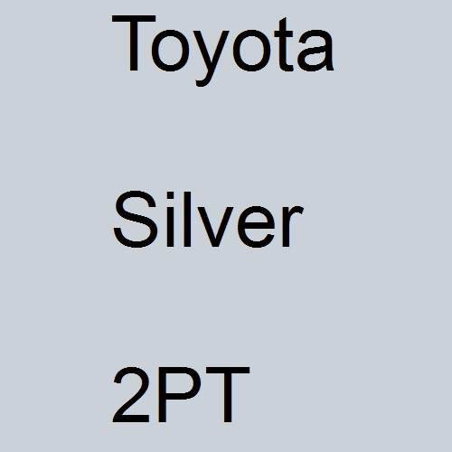 Toyota, Silver, 2PT.