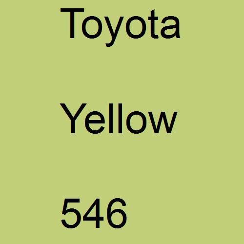 Toyota, Yellow, 546.