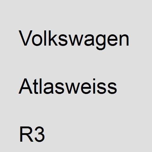 Volkswagen, Atlasweiss, R3.