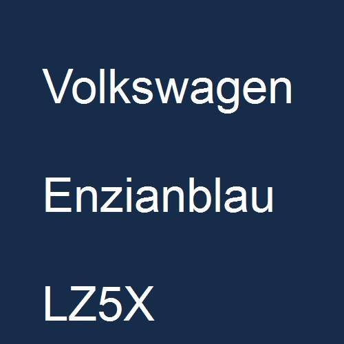 Volkswagen, Enzianblau, LZ5X.