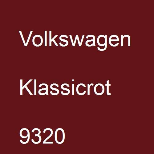 Volkswagen, Klassicrot, 9320.