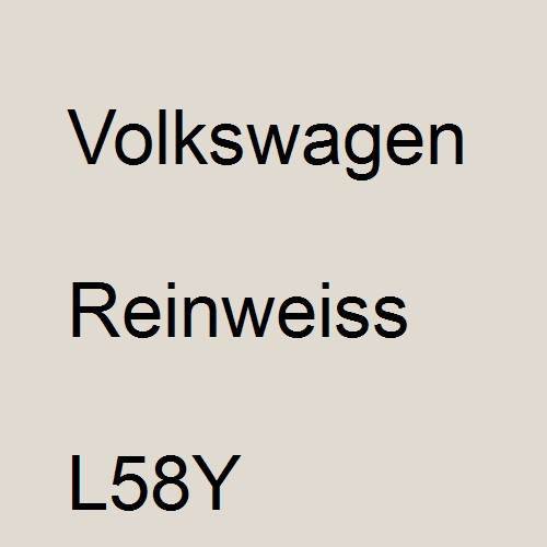 Volkswagen, Reinweiss, L58Y.