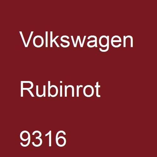 Volkswagen, Rubinrot, 9316.