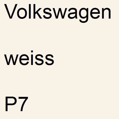 Volkswagen, weiss, P7.