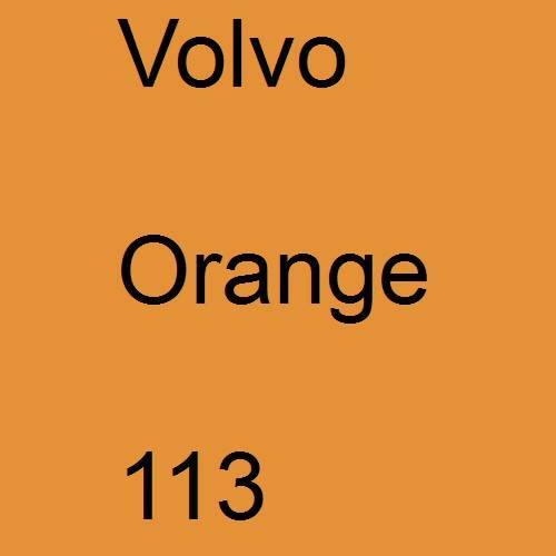 Volvo, Orange, 113.