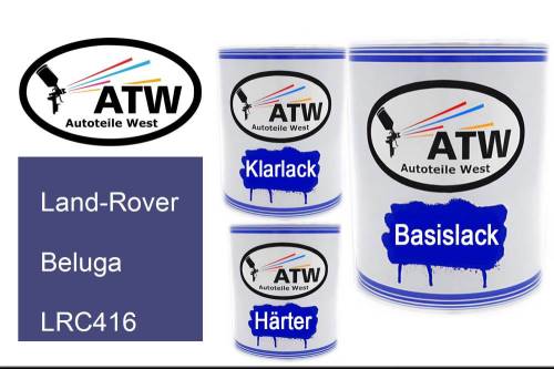 Land-Rover, Beluga, LRC416: 1L Lackdose + 1L Klarlack + 500ml Härter - Set, von ATW Autoteile West.