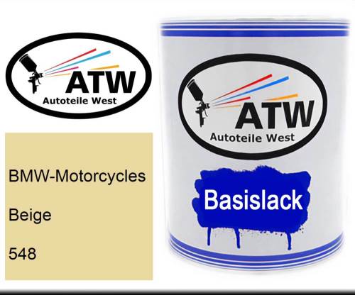 BMW-Motorcycles, Beige, 548: 1L Lackdose, von ATW Autoteile West.