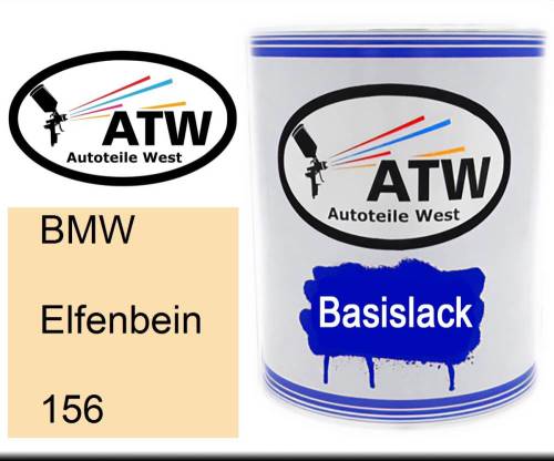 BMW, Elfenbein, 156: 1L Lackdose, von ATW Autoteile West.