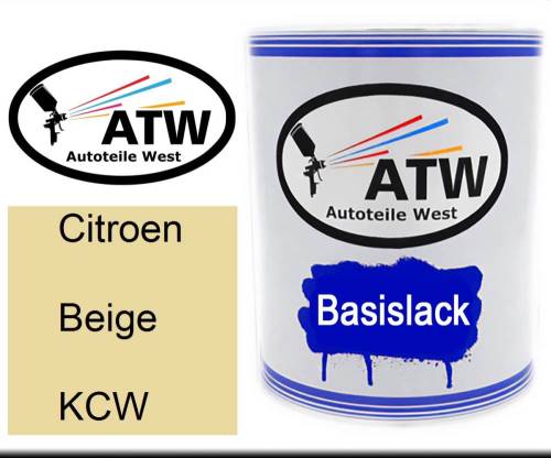 Citroen, Beige, KCW: 1L Lackdose, von ATW Autoteile West.