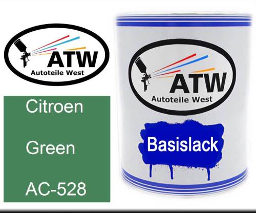 Citroen, Green, AC-528: 1L Lackdose, von ATW Autoteile West.