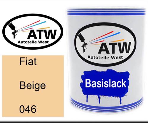 Fiat, Beige, 046: 1L Lackdose, von ATW Autoteile West.