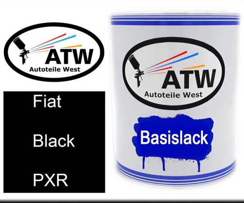 Fiat, Black, PXR: 1L Lackdose, von ATW Autoteile West.