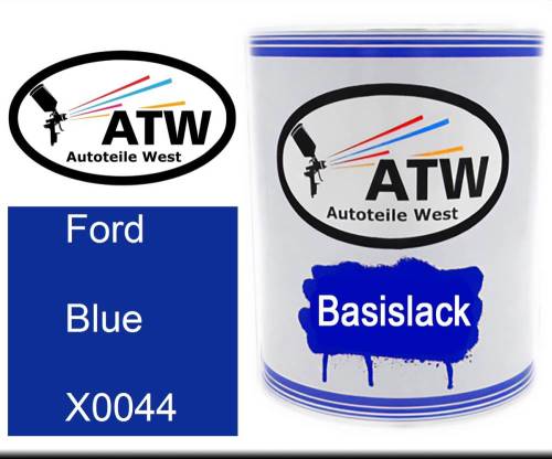 Ford, Blue, X0044: 1L Lackdose, von ATW Autoteile West.