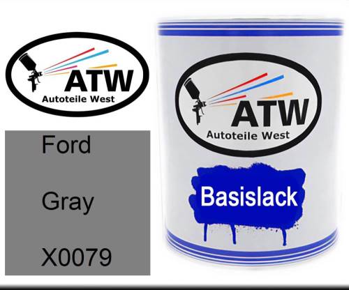 Ford, Gray, X0079: 1L Lackdose, von ATW Autoteile West.