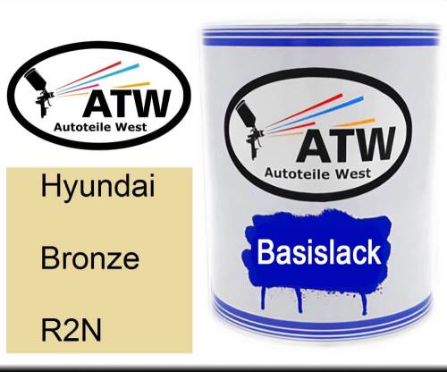 Hyundai, Bronze, R2N: 1L Lackdose, von ATW Autoteile West.