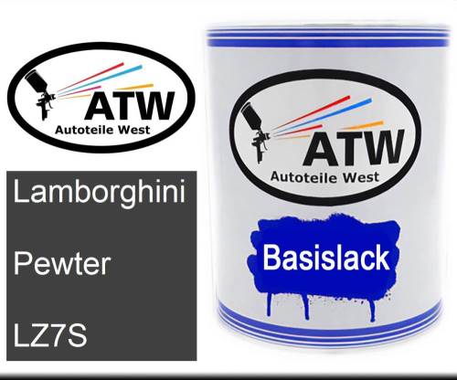 Lamborghini, Pewter, LZ7S: 1L Lackdose, von ATW Autoteile West.