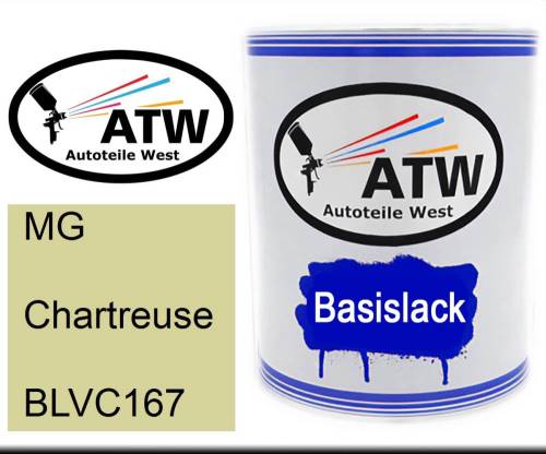 MG, Chartreuse, BLVC167: 1L Lackdose, von ATW Autoteile West.